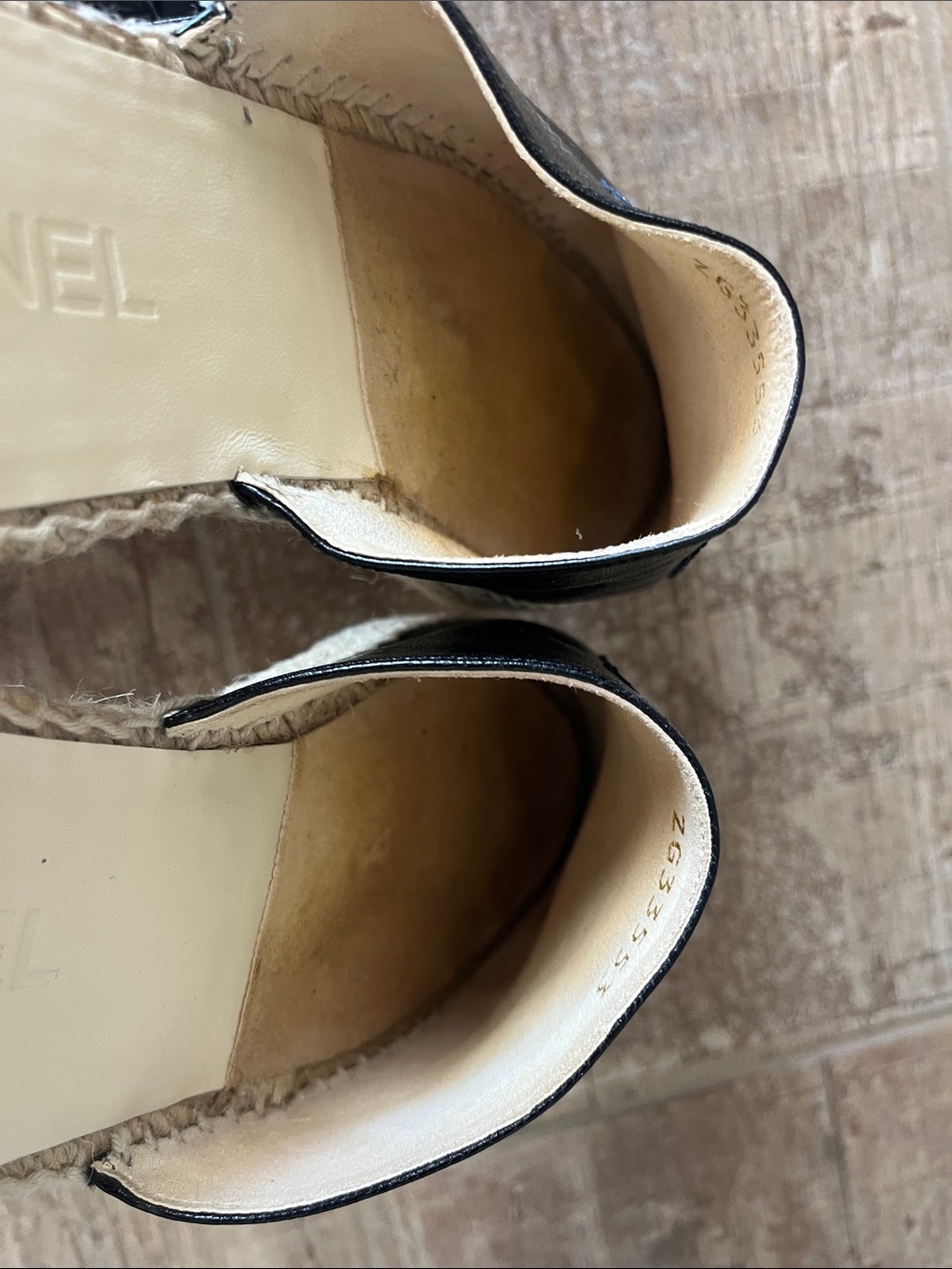 Chanel Black Espadrille Slip-On Shoes size 40 - Picture 6 of 7